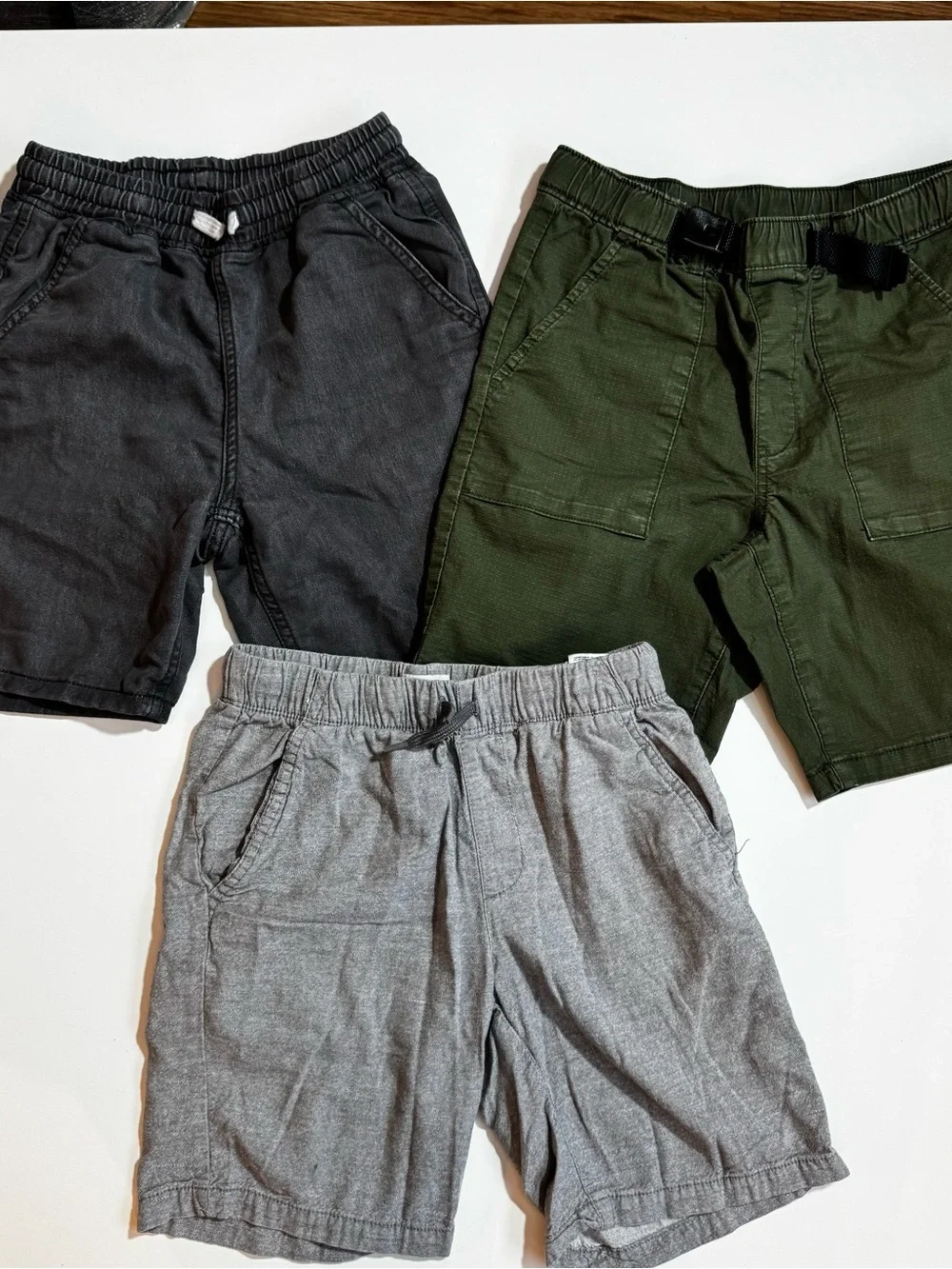 Old Navy Boys Blue Heather Polo & Mixed Shorts Set
